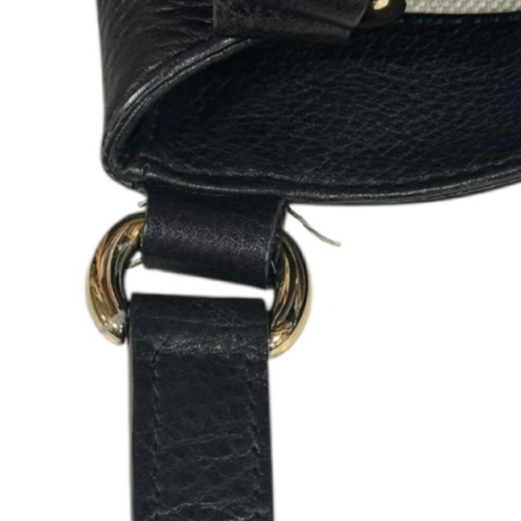 GUCCI Black Leather Shoulder Bag - Picture 10 of 11